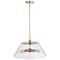 Nuvo Dover 3-Light Large Pendant Vintage Brass with Clear Glass 60/7416 - alternate 5
